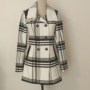 BCX Plaid Winter Coat Size S